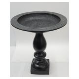Cast Aluminum Top W Metal Base Bird Bath 17 x 21"H