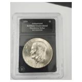 1974 Authenticated Brilliant UNC IKE Dollar Coin