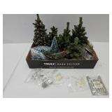 Lot Of Small Christmas Trees Up To 9" H, +