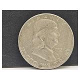 1952 D Silver Franklin Half Dollar Coin