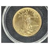 1/10  Ounce  Fine Gold $5 Coin