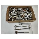 Large Lot of Sockets & Ratchets- Craftsman +