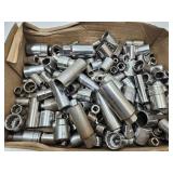 Large Lot of Sockets-Sk, Craftsman & Others