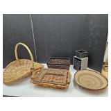 Lot of Baskets Tight Weave Fruit  Basket ++