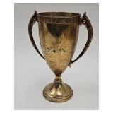 Vintage Bronze Double Handle Trophy Cup 8" H