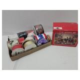 Lot Of Christmas & Craft Ribbon & Nativity Set