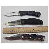 3 Folding Pocket Knives