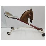 VTG Bouncy Ride On Horse W Wood Head 33" L