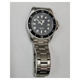 Nice Working Diver Illuminated Dial SS Timex