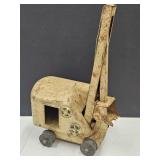 Vintage Tin Steam Shovel Toy 16" H