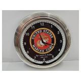 United States Marine Corps Clock 15" wide