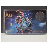 America 1/4 Grain .999 24K Gold