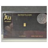 1/4 Grain .999 24K Gold
