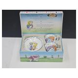 Alice In Wonderland Cafe Saucers & Cups Set W Box