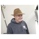 Leather Hat Sz Large