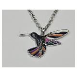 Hummingbird Necklace 20" Chain