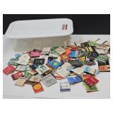 Shoe Box SZ Tote w Vintage Advertising Matches