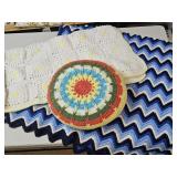 2 Vintage Quilts & Pillow