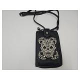 Montana West Leather Purse W Skul & Shoulder Strap