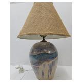 Signed Chilmark Pottery Table Lamp 23" H