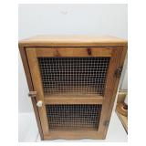 Farmhouse Cabinet with Chicken Wire16.5 x9 x 23.5