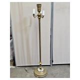 Vintage Floor Lamp W Slide Glass On Base