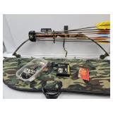 Bear Compund Bow W Arrows, Case & Accessories
