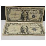 1935 & 57 Blue Sealed $1 Currency Notes