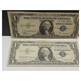 1935 & 57 Blue Sealed $1 Currency Notes