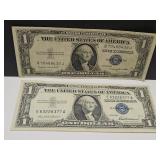 1935 & 57 Blue Sealed $1 Currency Notes