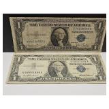 1935 & 57 Blue Sealed $1 Currency Notes