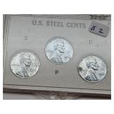 1943 US Steel Penny Coin Set
