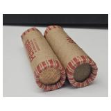 2 Full Rolls Wheat Penny Coins