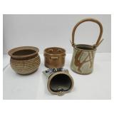 Pottery Lot-J Peterson Basket +