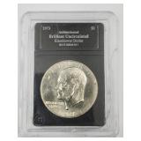 1973 Authenticated Brilliant UNC IKE Dollar Coin