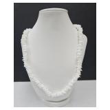 New White Puka Shell Choker Necklace w Extension