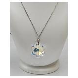 925 Sterling  Created With Swarovskie Necklace