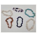 Gemstone Stretch Bracelets Turquoise +
