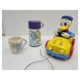 Donald Duck Pull Toy- & My Little Pony Thermos