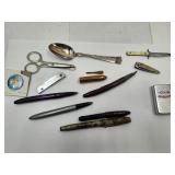 ZIPPO Adv Lighter, Caligraphy Pens, NY Mets Pin+