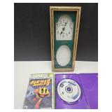 XBox Pac Man World 2 &Madden NFL Games with Clock
