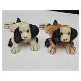 Vintage Chalkware Cocker Spaniel Dogs