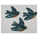 VTG Wall Decor Robin Bird Chalkware
