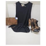 Michael Kors Bag & Sz 6 Leopard Print Shoes