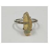 Sterling Silver Ring with Gemstone Size 5