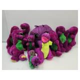 Collection of Plush Barneys