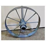 Blue Farm Implement Wagon Wheel 30"