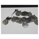 Sterling Silver Pendants & Mini Spoon 135 Grams