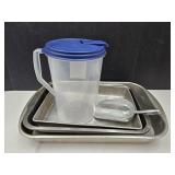Baking Pans, 1 Gal Pitcher & Scoop