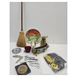 Sm Broom, Metal Pitcher, Inflatable Cow,+